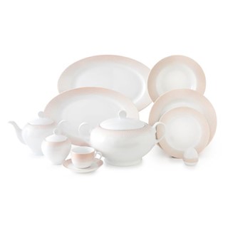 سرویس چینی 102 پارچه مریدین رزگلد چینی زرین (12 نفره)