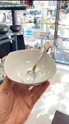 قاشق بستنی خوری ناب استیل مدل امپریال دورطلایی