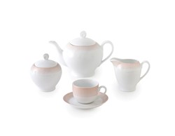 سرویس چینی 12 پارچه چای خوری مریدین رزگلد چینی زرین