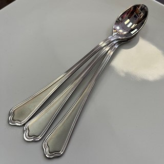 قاشق شربت خوری ناب استیل مدل ونیز سندبلاست