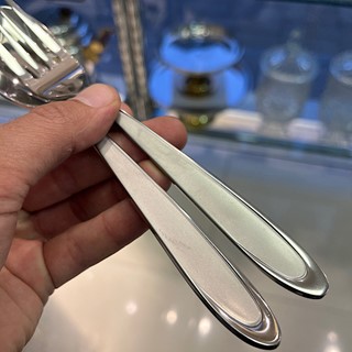 سرویس قاشق و چنگال ۱۲ پارچه ناب استیل مدل لوزان مات