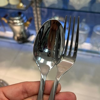 سرویس قاشق و چنگال ۱۲ پارچه ناب استیل مدل لوزان مات