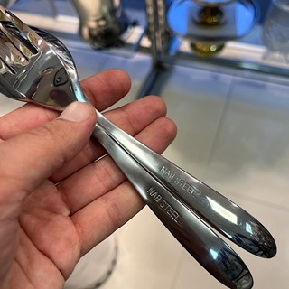 سرویس قاشق و چنگال ۱۲ پارچه ناب استیل مدل لوزان مات