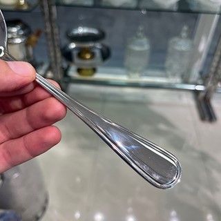 قاشق سوپ خوری ناب استیل مدل تشریفات ساده