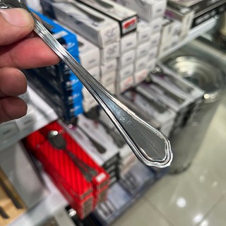 قاشق سوپ خوری ناب استیل مدل ونیز ساده