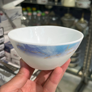 کاسه ماست پارس اپال گل اسکای آبی کد 936