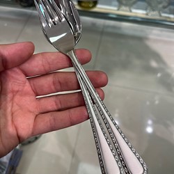 سرویس قاشق و چنگال ۱۲ پارچه ناب استیل مدل برلین مات